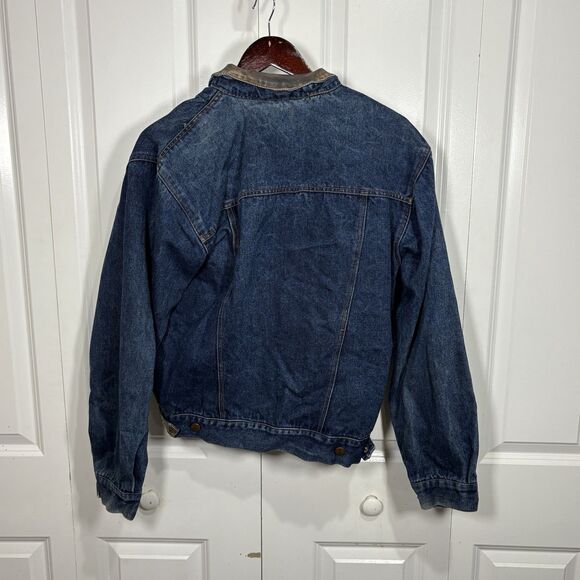 Expressions Denim Jacket M Distressed Western Yoke Rodeowear Grunge Cowboycore - Picture 3 of 7